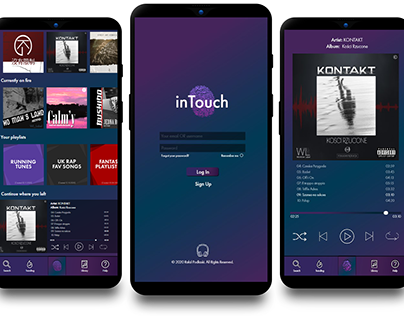[UI/UX] inTouch Music App