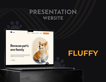 Website presentation Fluffy - Social networking app