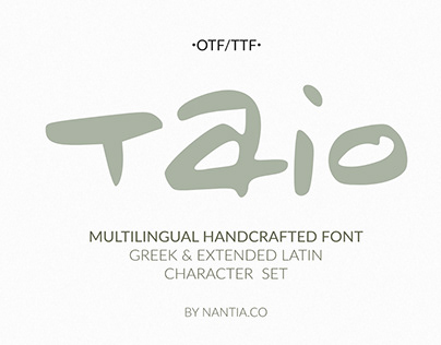 Taio Handwritten Greek Font
