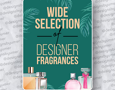 Designer Fragrances Poster