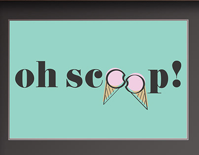 Oh Scoop! - Brand identity