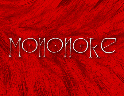 lettering - "Mononoke" logo