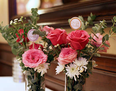 Nellie's 60th Birthday: Floral Arrangements