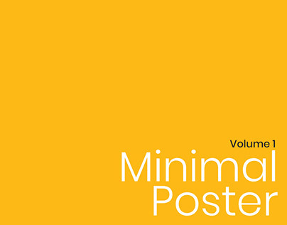 Creative Minimal Poster | Vol. 1