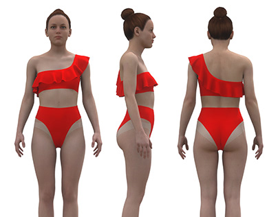3D swimsuit design with vstitcher