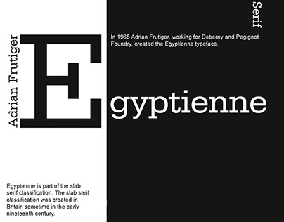 Egyptienne Font Poster