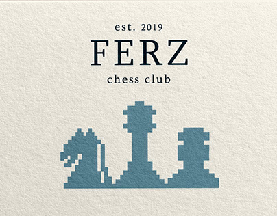 chess club 'FERZ' branding concept