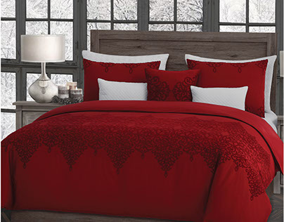"Deauville" Embroidered Bedding Design