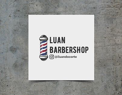Logo Barbearia - Luan Barbershop