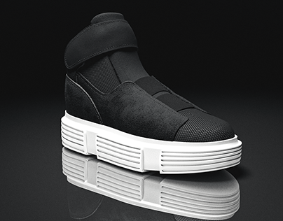 Laceless Hightop sneakers design