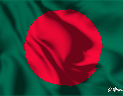 Bangladesh National Flag Animaiton.