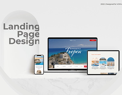 Landing Page Design for a Hotel Company