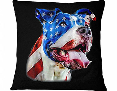 American Pit Bull Terrier Usa Flag Patriotic Dog Gift