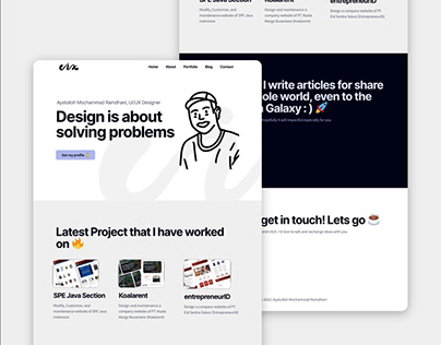 Project thumbnail - My personal website | Web Design