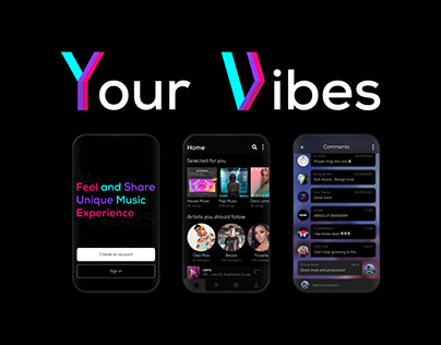 Your Vibes. Music Streaming Service.