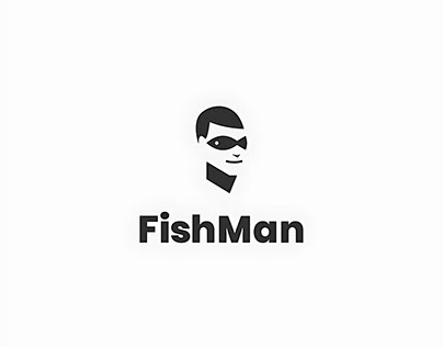 Modern Fishman Logo Design For Sale