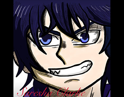 My drawing of my Blue Exorcist #Rinokumura