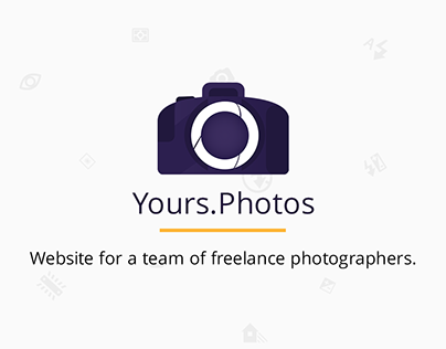 Website for a team of photographers Yours Photos.