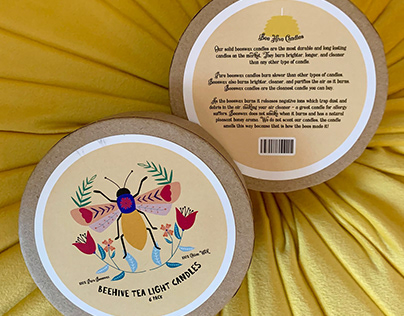 BeeHive TeaLight Candles Packaging