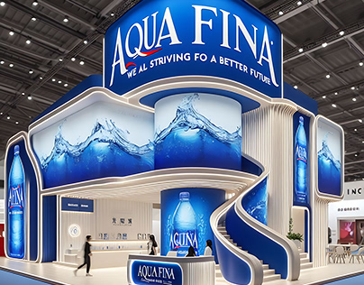 AQUAFINA bottled drinking water exhibition stand