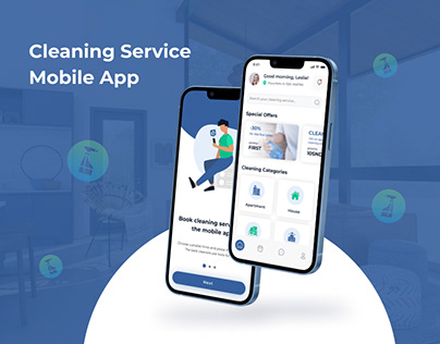 Cleaning Service Mobile App | UX UI Design