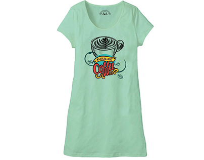 Long shirt designs inspired by Tea & Coffee