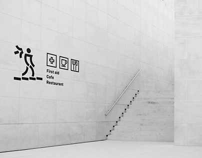 Budapest Airport pictogram family redesign