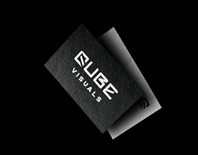 Logo and business card design for Qube Visuals