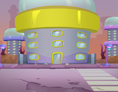 Backgrounds and Concept Art for Zorbs Animated shorts
