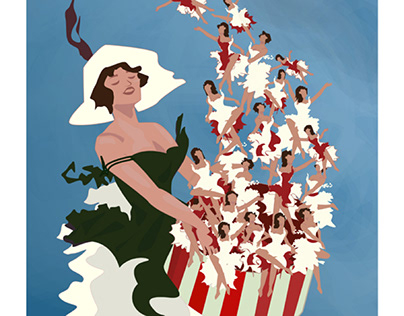 Vector recreation of vaudeville poster