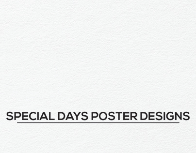 SPECIAL DAY POSTER DESIGN VOL-1