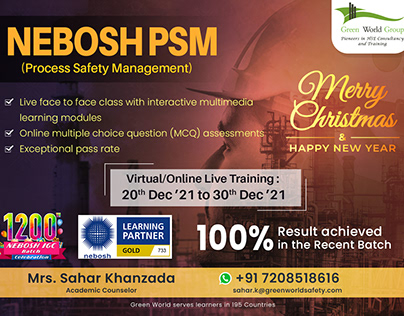 Oil & Gas Safety Course - NEBOSH PSM