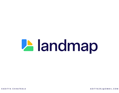 land map logo design