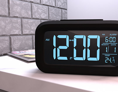 Digital Alarm Clock | 3D Model
