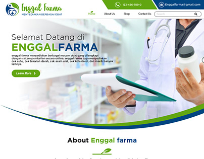 Enggalfarma website design
