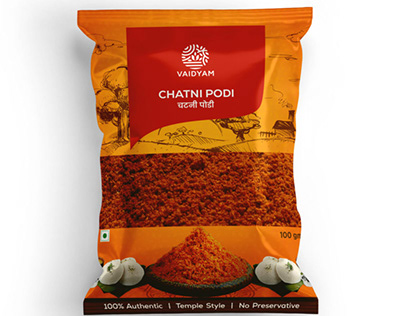 Packaging for chutney powder