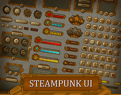 Steampunk UI Assets