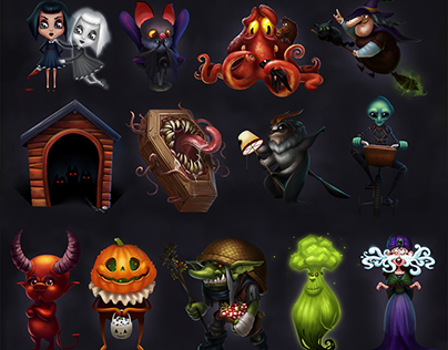 October halloween monsters