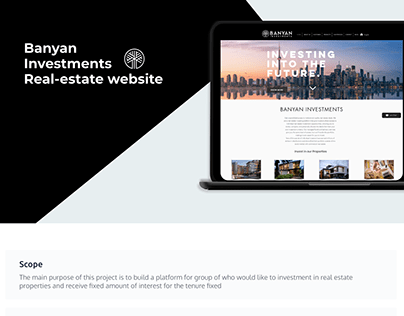 Real-estate Investment website - Banyan