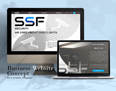 SSF - Landing page for Security Company