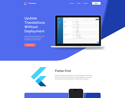 Redesign of an existing landing page for a SaaS