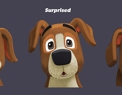 Expression Sheet for Bently the puppy -Rev&Roll
