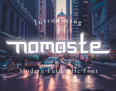 namaste futuristic Font