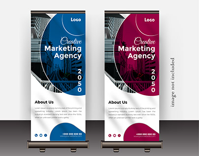 corporate business roll up design