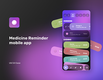 Medicine Reminder mobile app | UX\UI