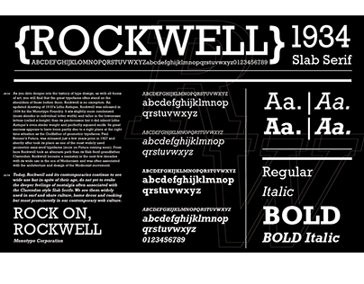 Rockwell Type Specimen