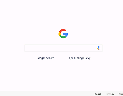 Google homepage - simplicity