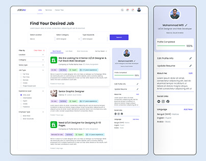 Find Jobs- Job Finder- Landing Page Concept