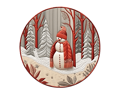 3D Christmas Coasters Clipart PNG
