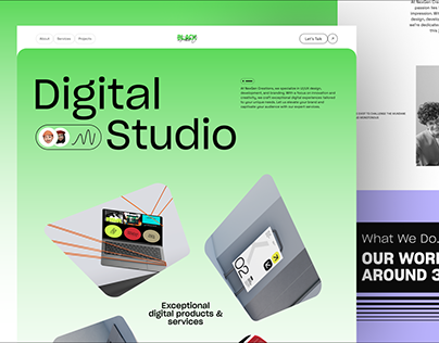 Digital Studio Agency - Landing Page Animation